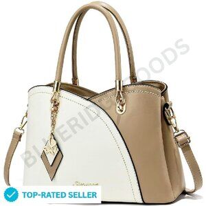 Top Handle Satchel Shoulder Bag Messenger Tote Elegant Minimal Chic Everyday